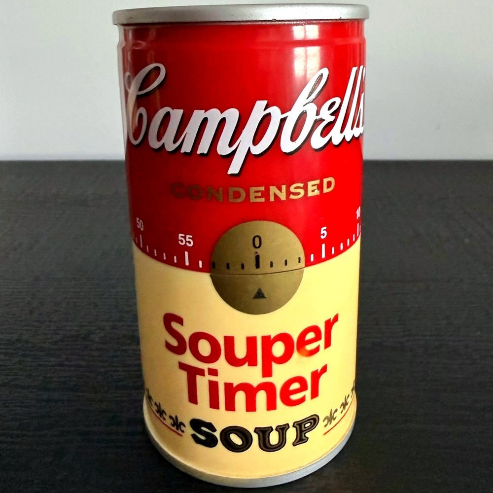 Vintage Campbells Condensed Soup Can Souper Timer 60 Minute Kitchen Collectible